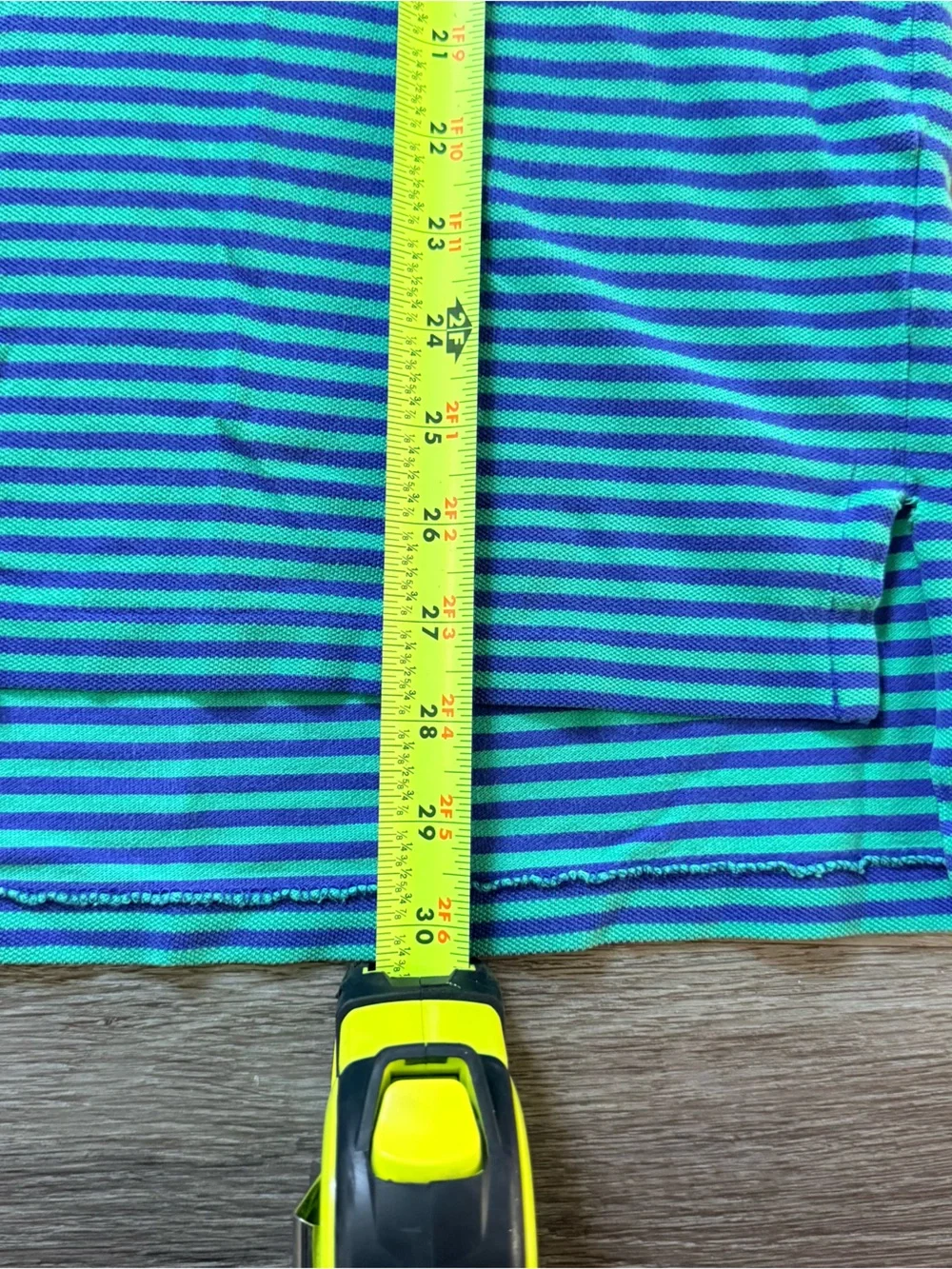 Polo by Ralph Lauren Teal & Blue Striped Short-Sleeve Polo